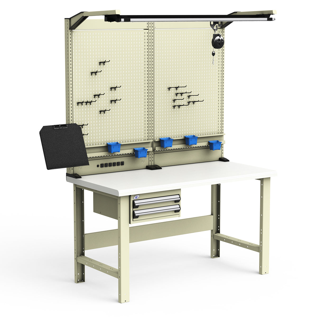 Workstations - 60"W x 30"D x 82"H - Plastic Laminated Top