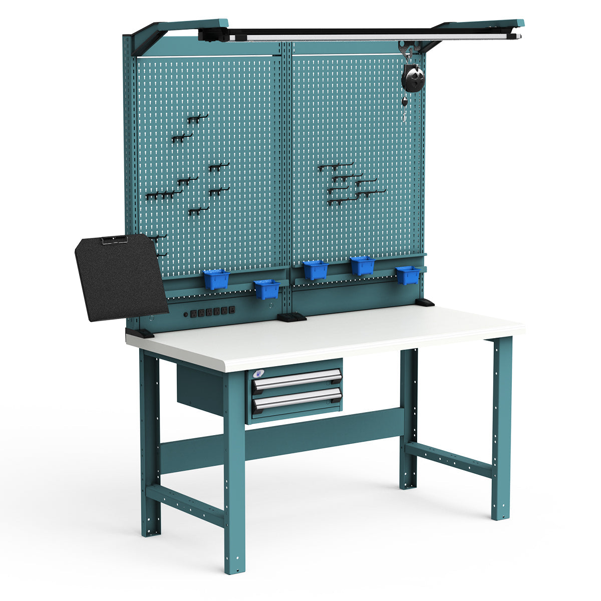 Workstations - 60"W x 30"D x 82"H - Plastic Laminated Top