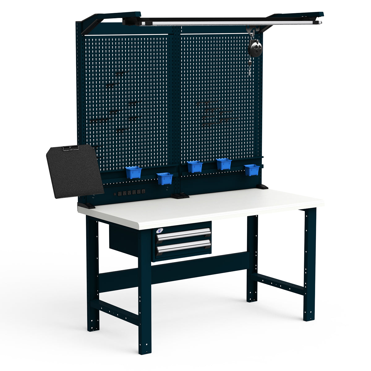 Workstations - 60"W x 30"D x 82"H - Plastic Laminated Top