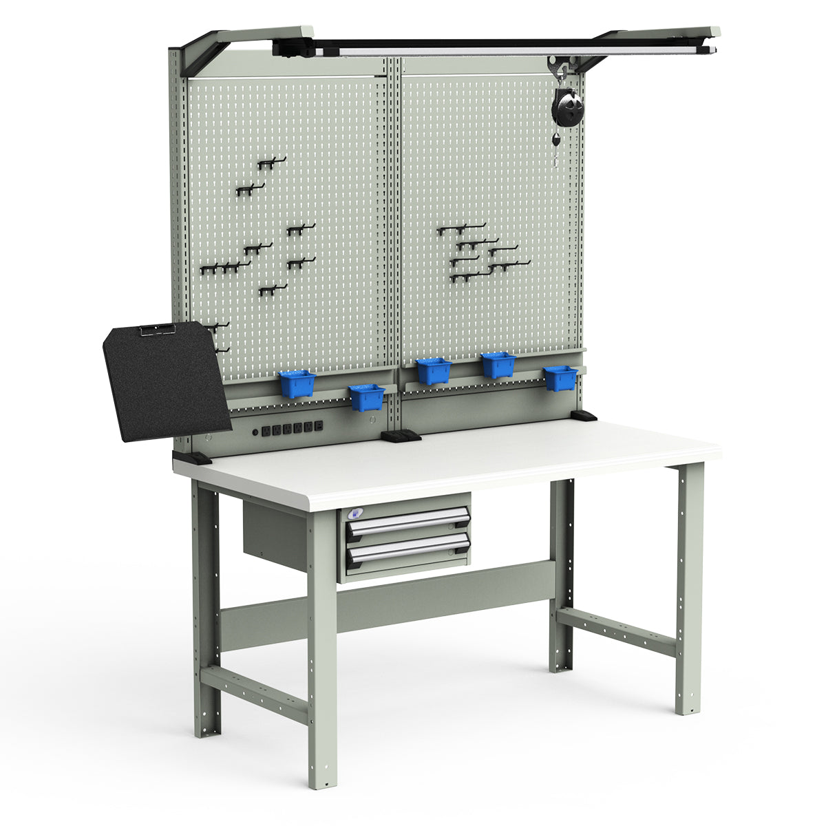 Workstations - 60"W x 30"D x 82"H - Plastic Laminated Top