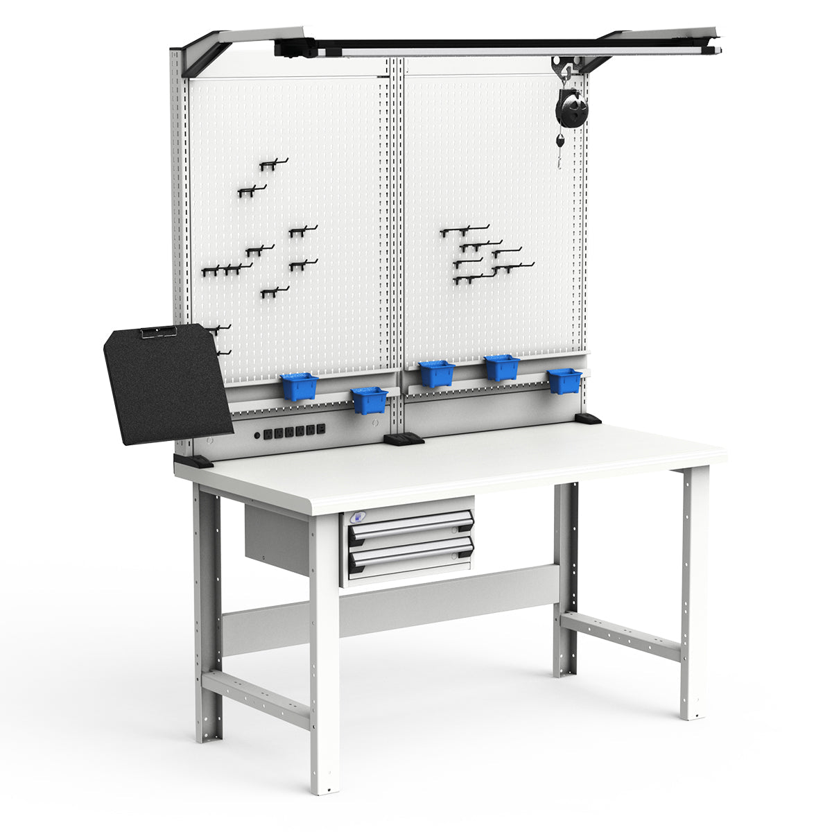 Workstations - 60"W x 30"D x 82"H - Plastic Laminated Top