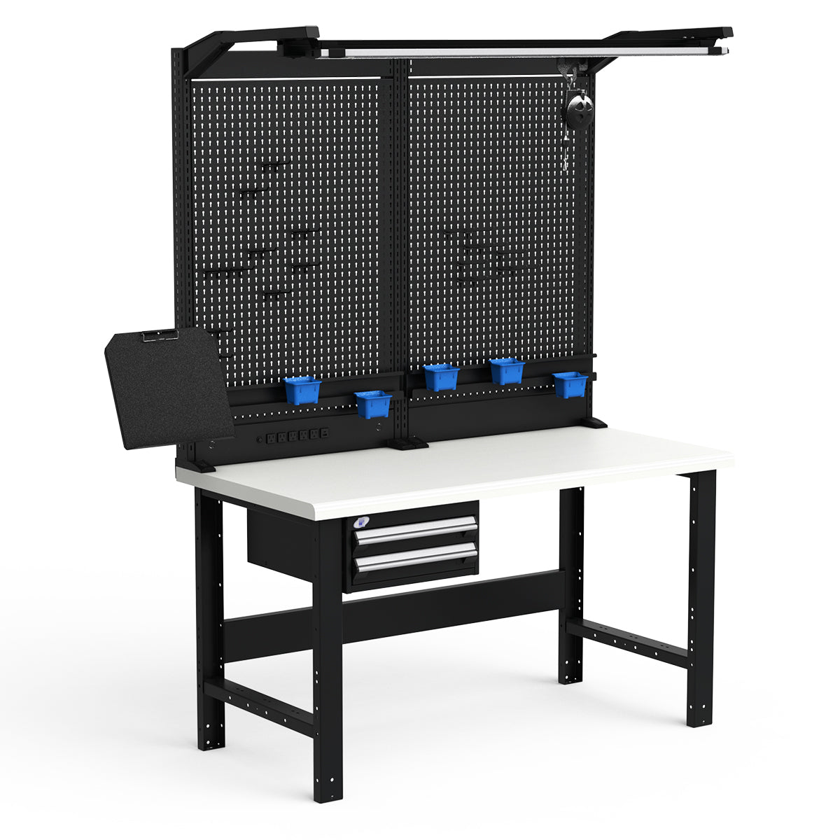 Workstations - 60"W x 30"D x 82"H - Plastic Laminated Top
