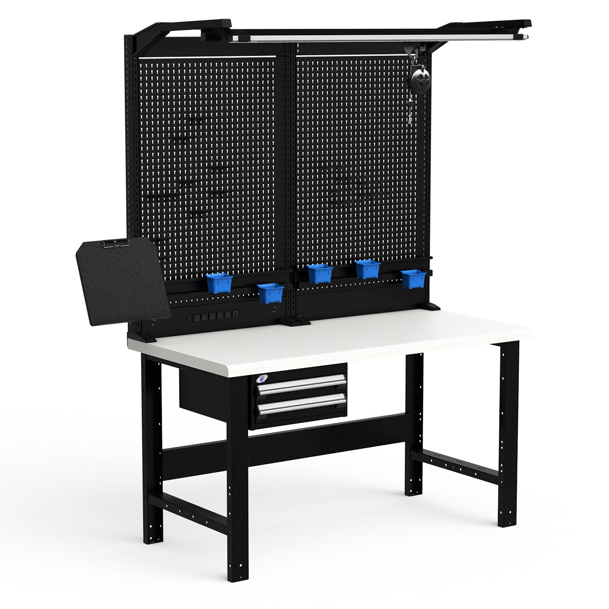 Workstations - 60"W x 30"D x 82"H - Plastic Laminated Top