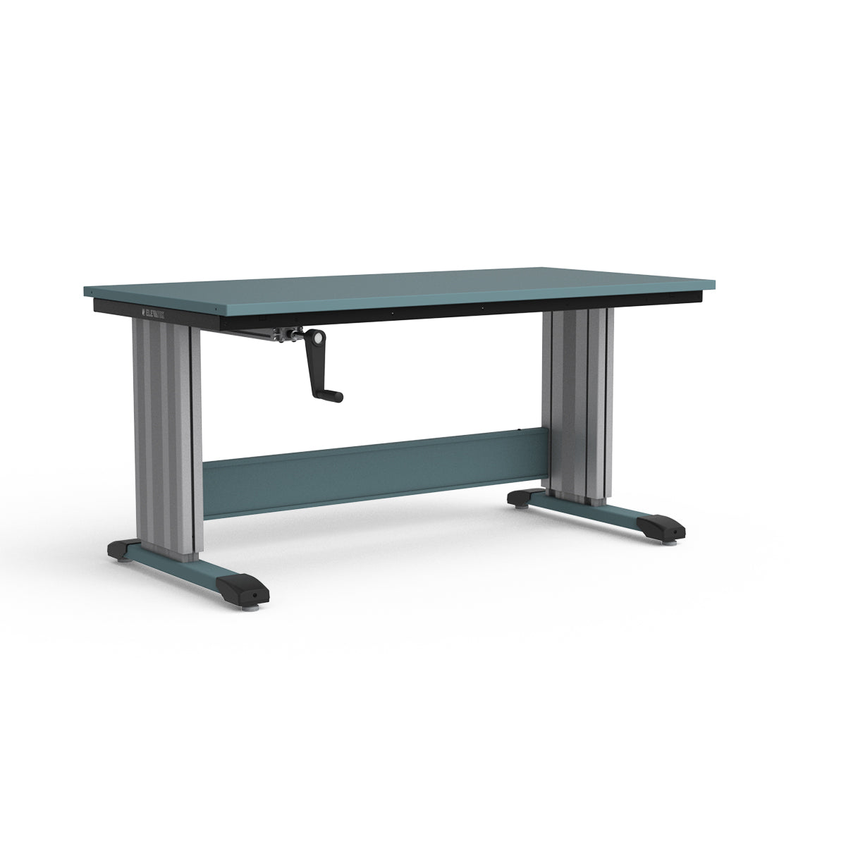 Adjustable Height Workbench - Painted Steel Top