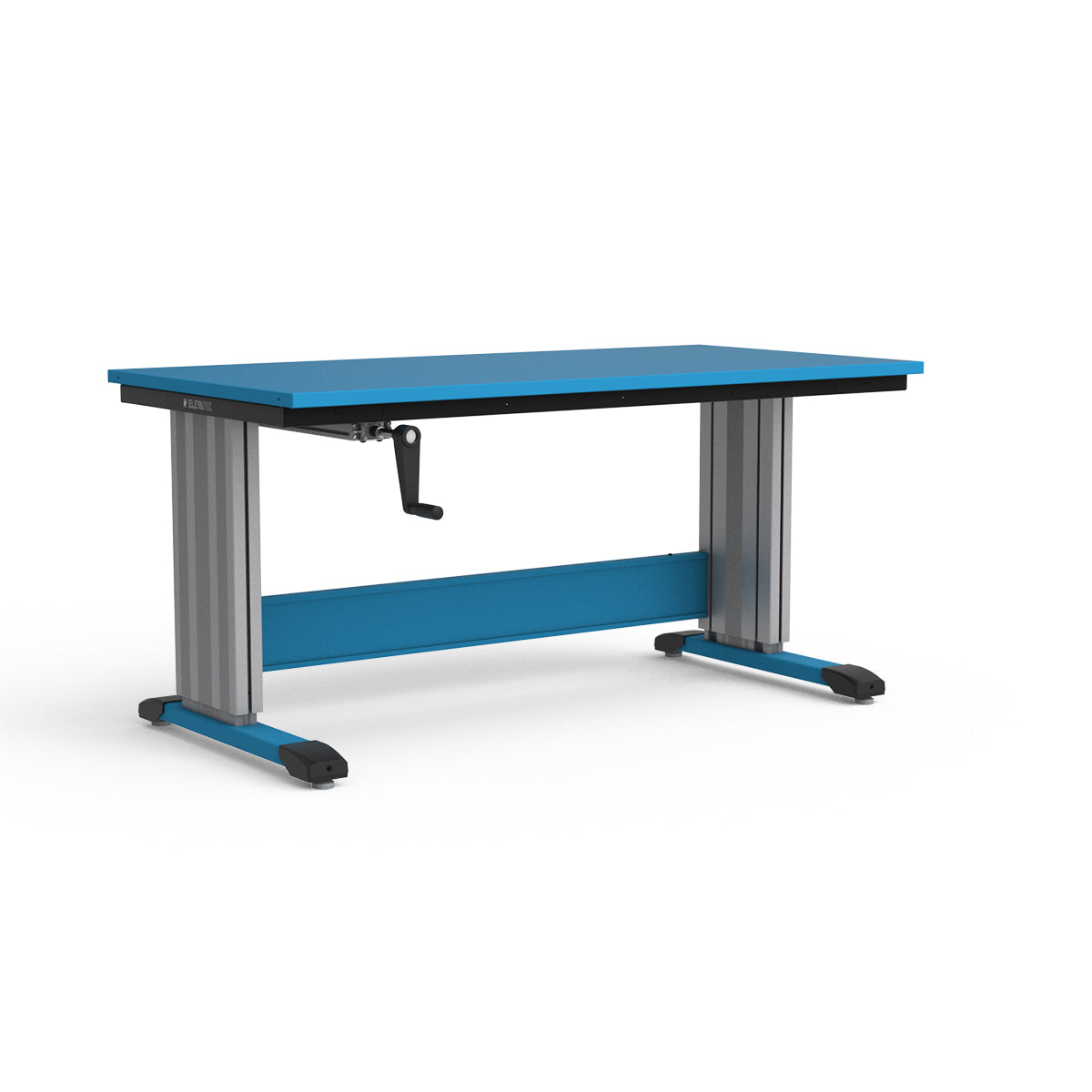Adjustable Height Workbench - Painted Steel Top