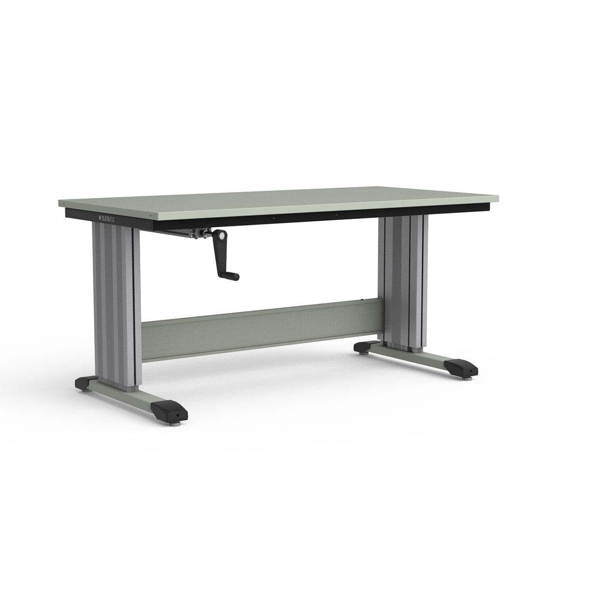 Adjustable Height Workbench - Painted Steel Top