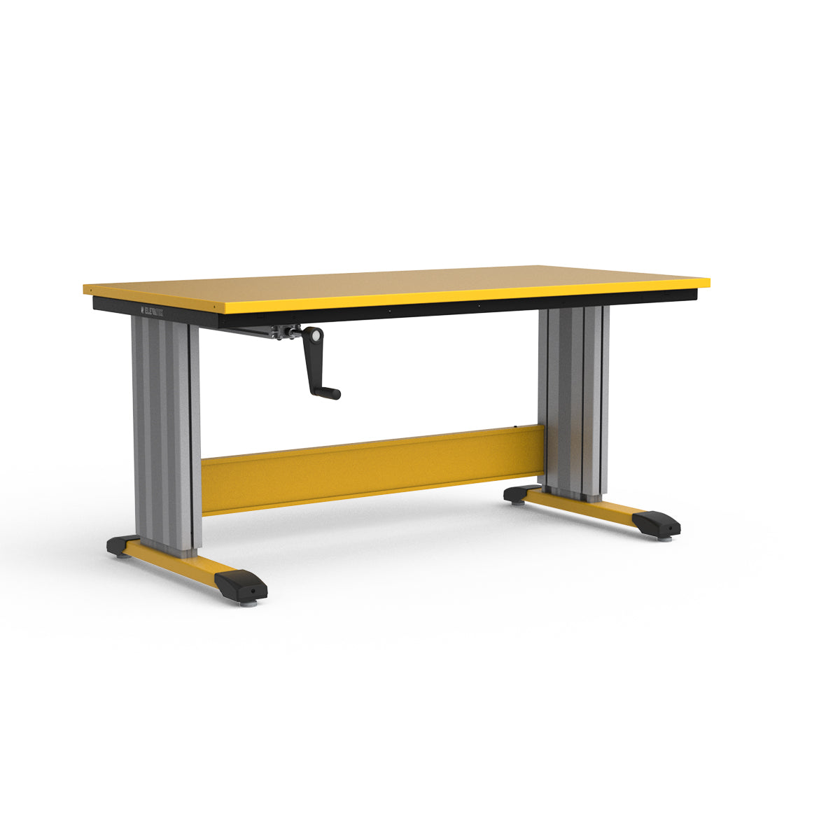 Adjustable Height Workbench - Painted Steel Top