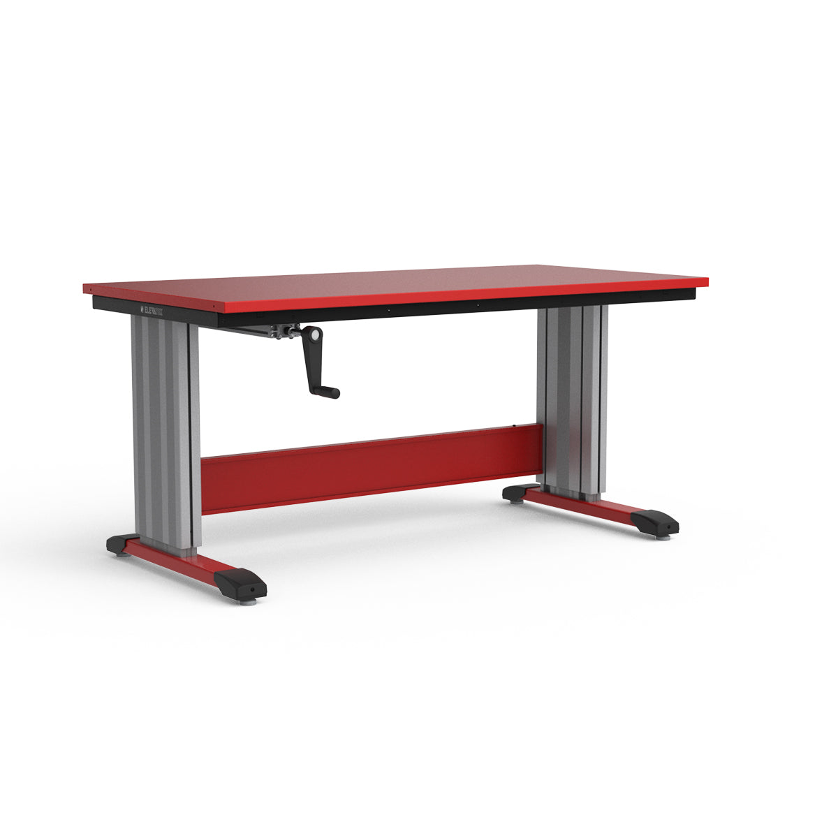 Adjustable Height Workbench - Painted Steel Top
