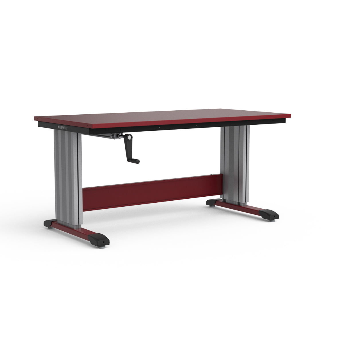 Adjustable Height Workbench - Painted Steel Top