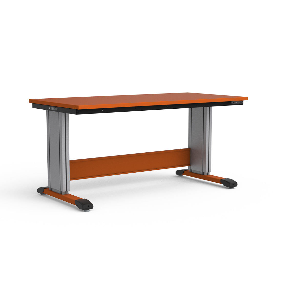 Adjustable Height Workbench - Painted Steel Top