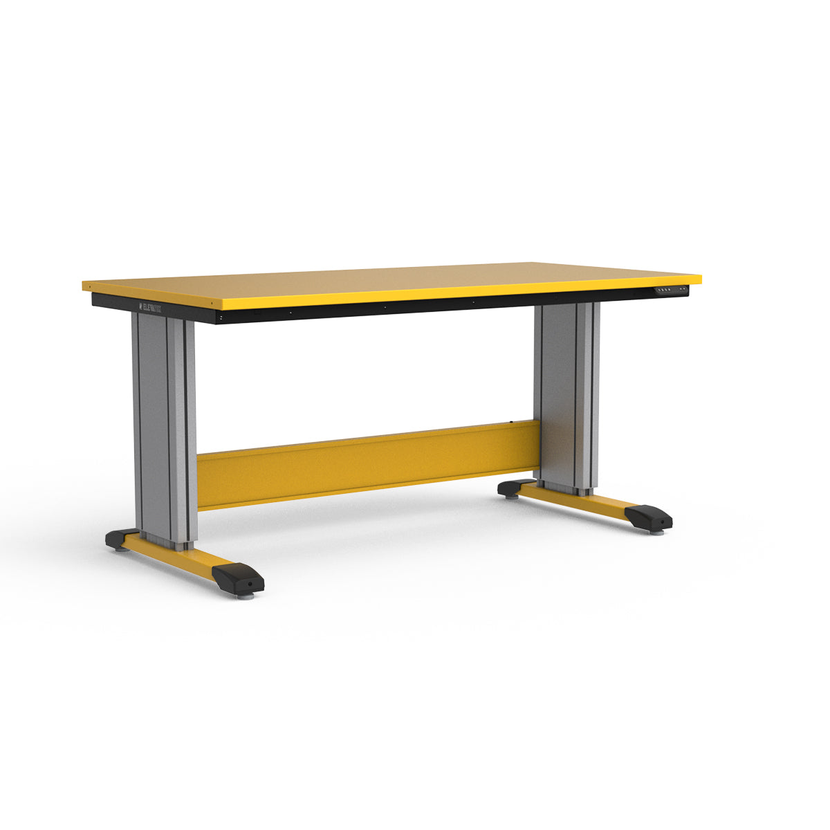 Adjustable Height Workbench - Painted Steel Top