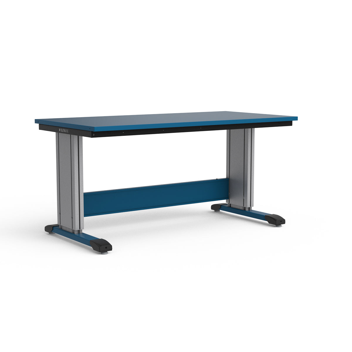 Adjustable Height Workbench - Painted Steel Top