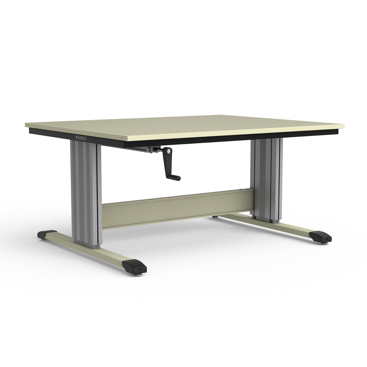 Adjustable Height Workbench - Painted Steel Top