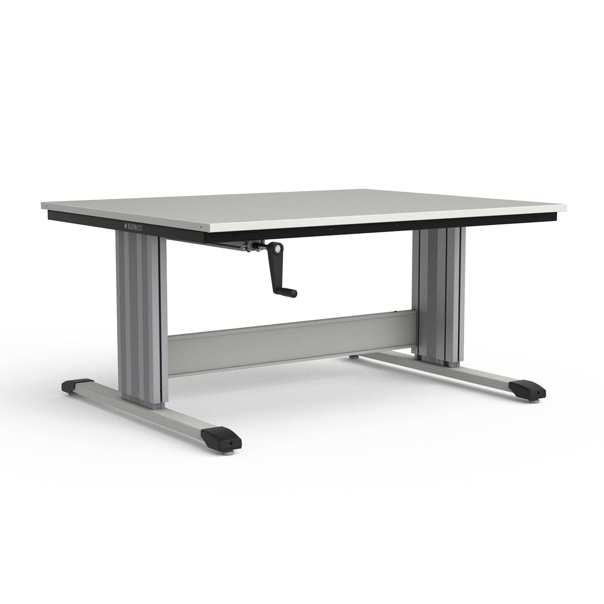 Adjustable Height Workbench - Painted Steel Top
