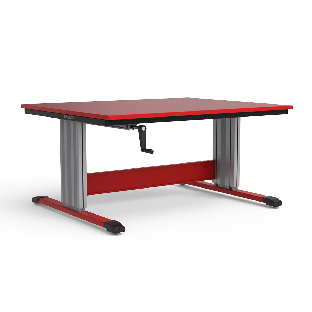 Adjustable Height Workbench - Painted Steel Top