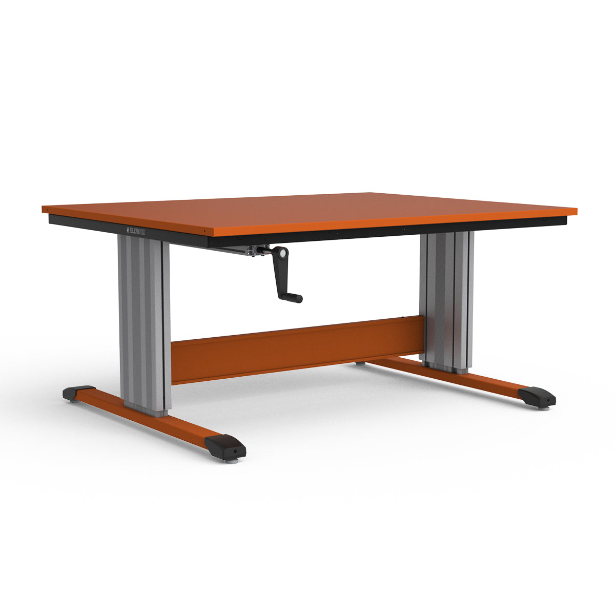 Adjustable Height Workbench - Painted Steel Top