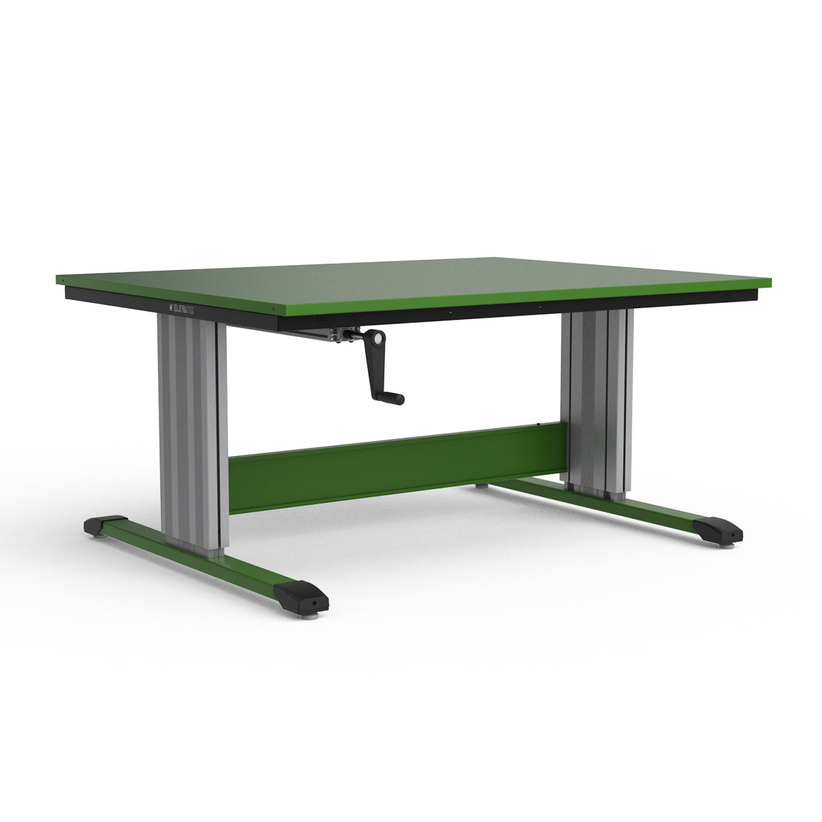 Adjustable Height Workbench - Painted Steel Top