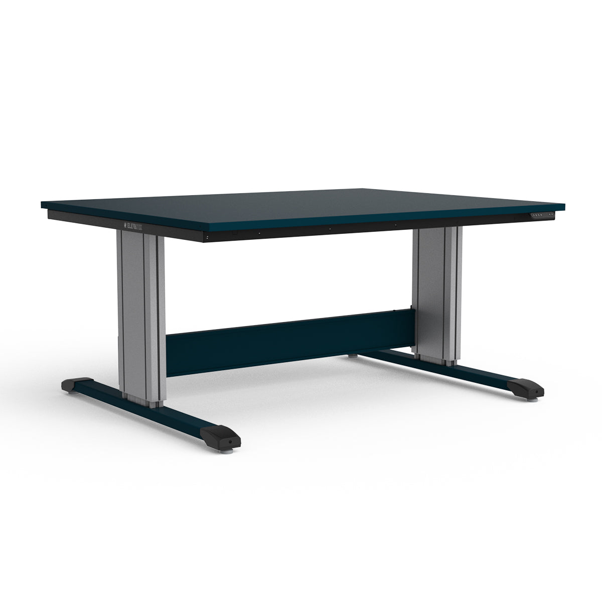 Adjustable Height Workbench - Painted Steel Top