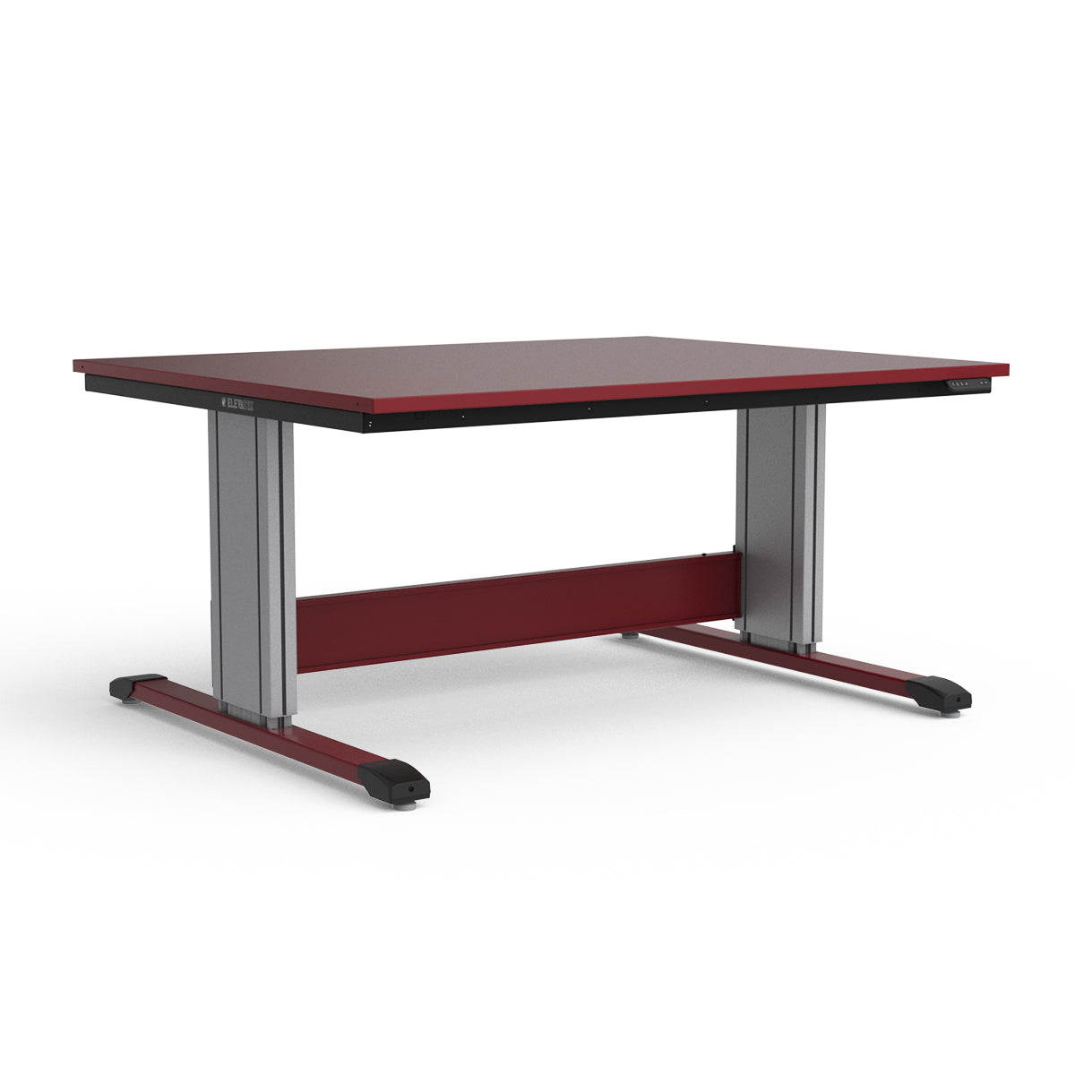 Adjustable Height Workbench - Painted Steel Top