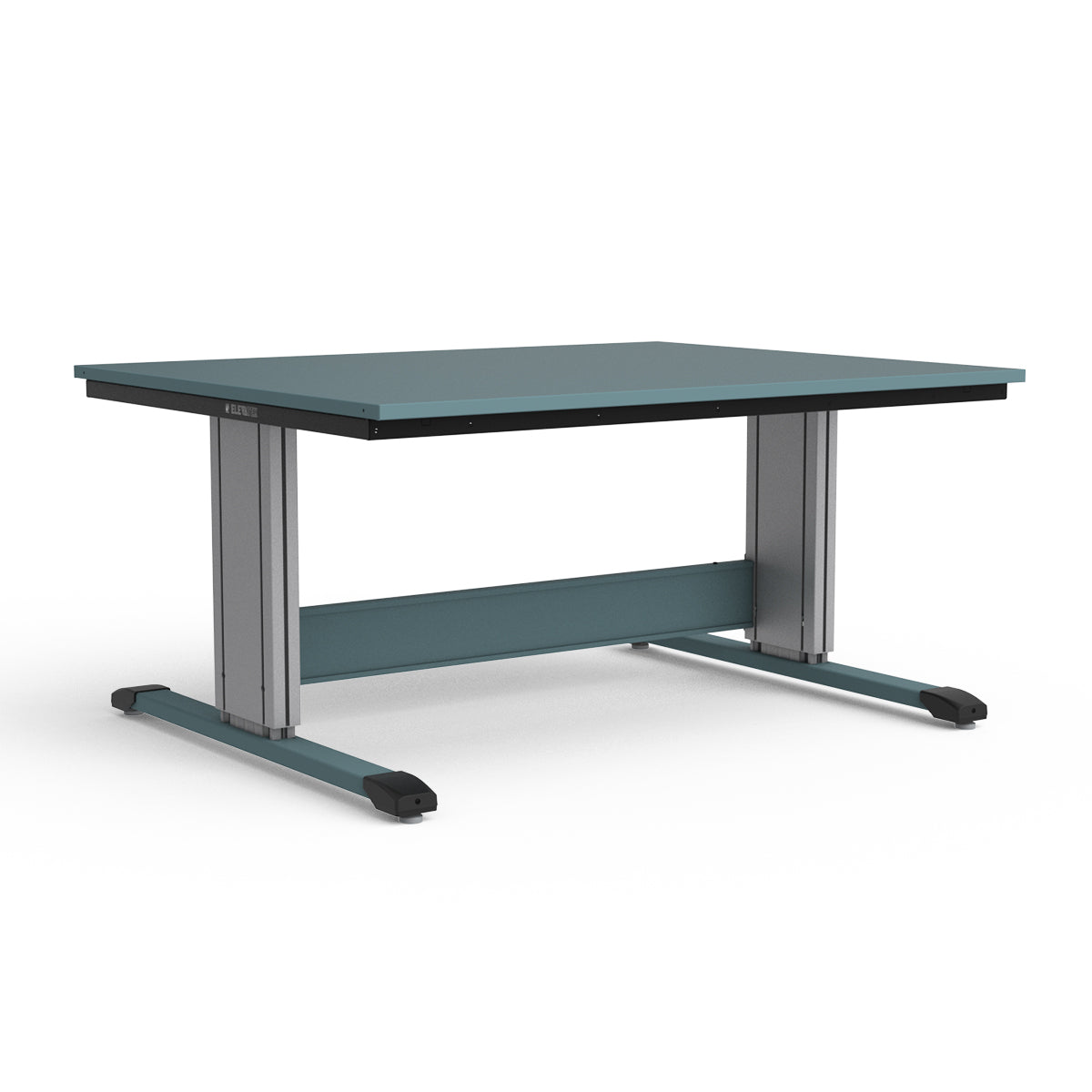 Adjustable Height Workbench - Painted Steel Top