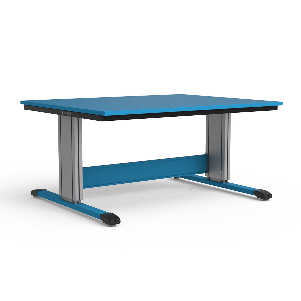 Adjustable Height Workbench - Painted Steel Top