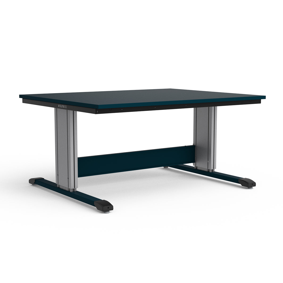 Adjustable Height Workbench - Painted Steel Top