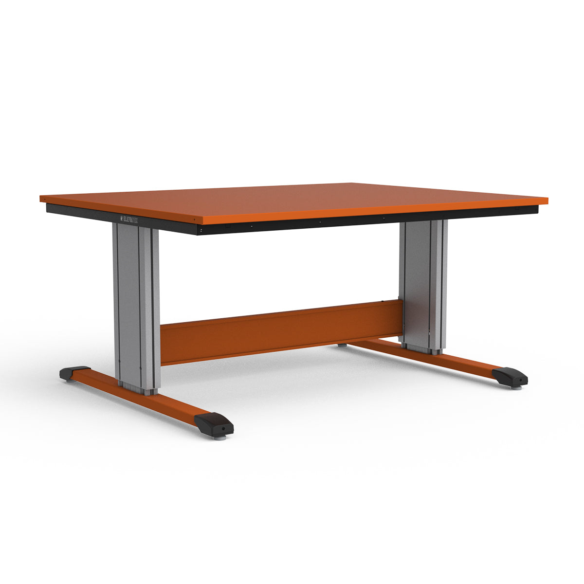 Adjustable Height Workbench - Painted Steel Top