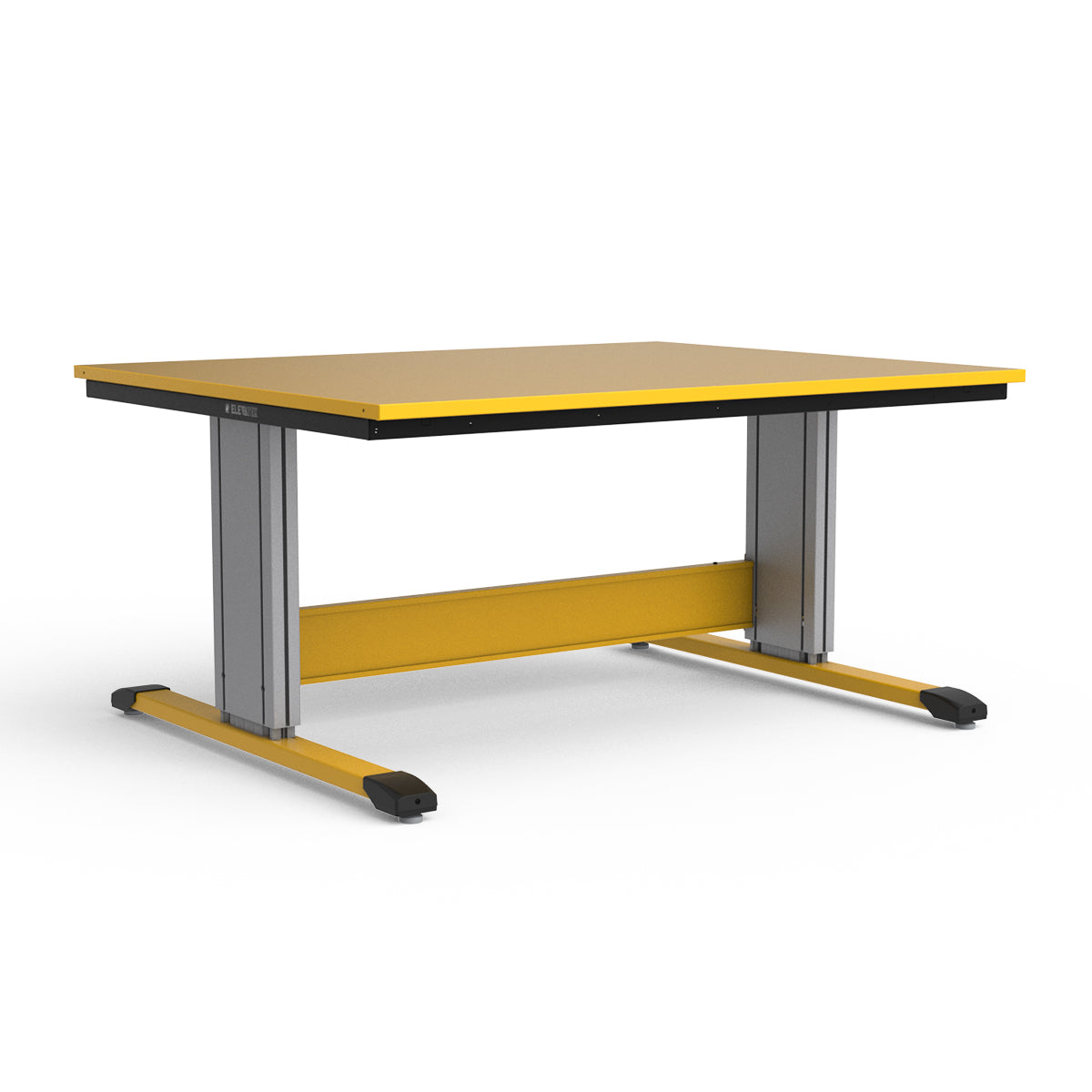 Adjustable Height Workbench - Painted Steel Top