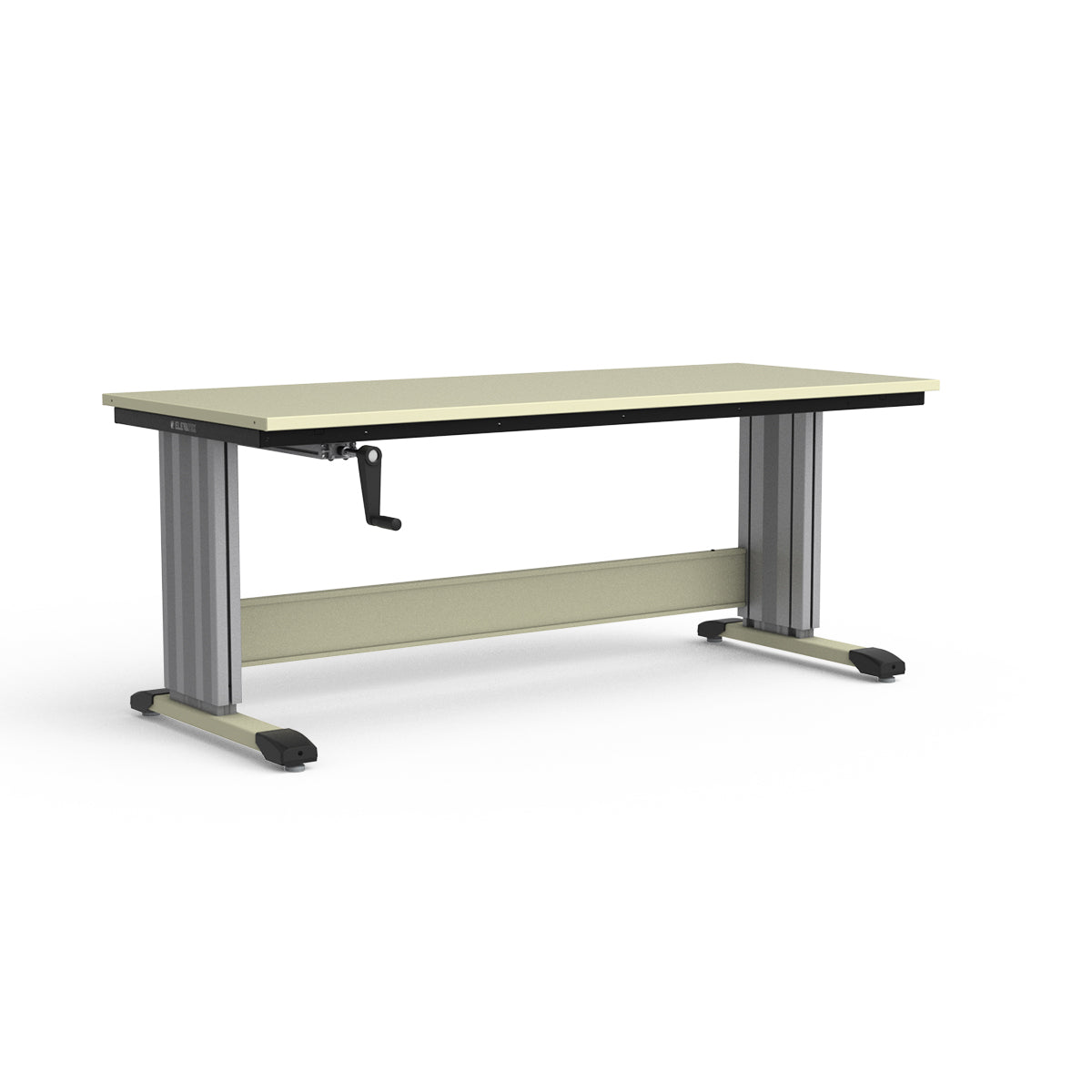 Adjustable Height Workbench - Painted Steel Top