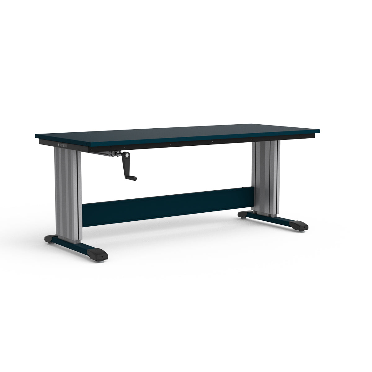 Adjustable Height Workbench - Painted Steel Top