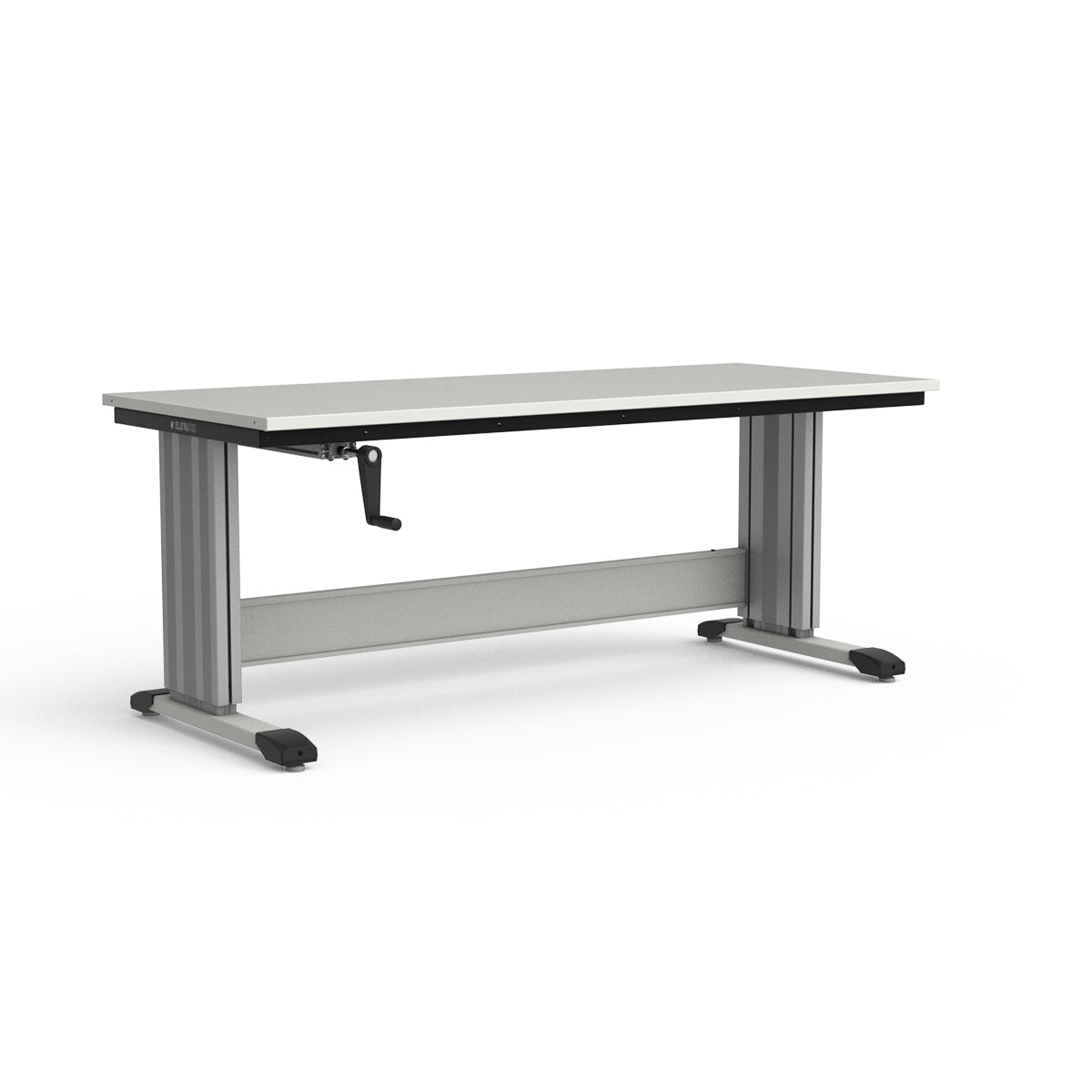 Adjustable Height Workbench - Painted Steel Top