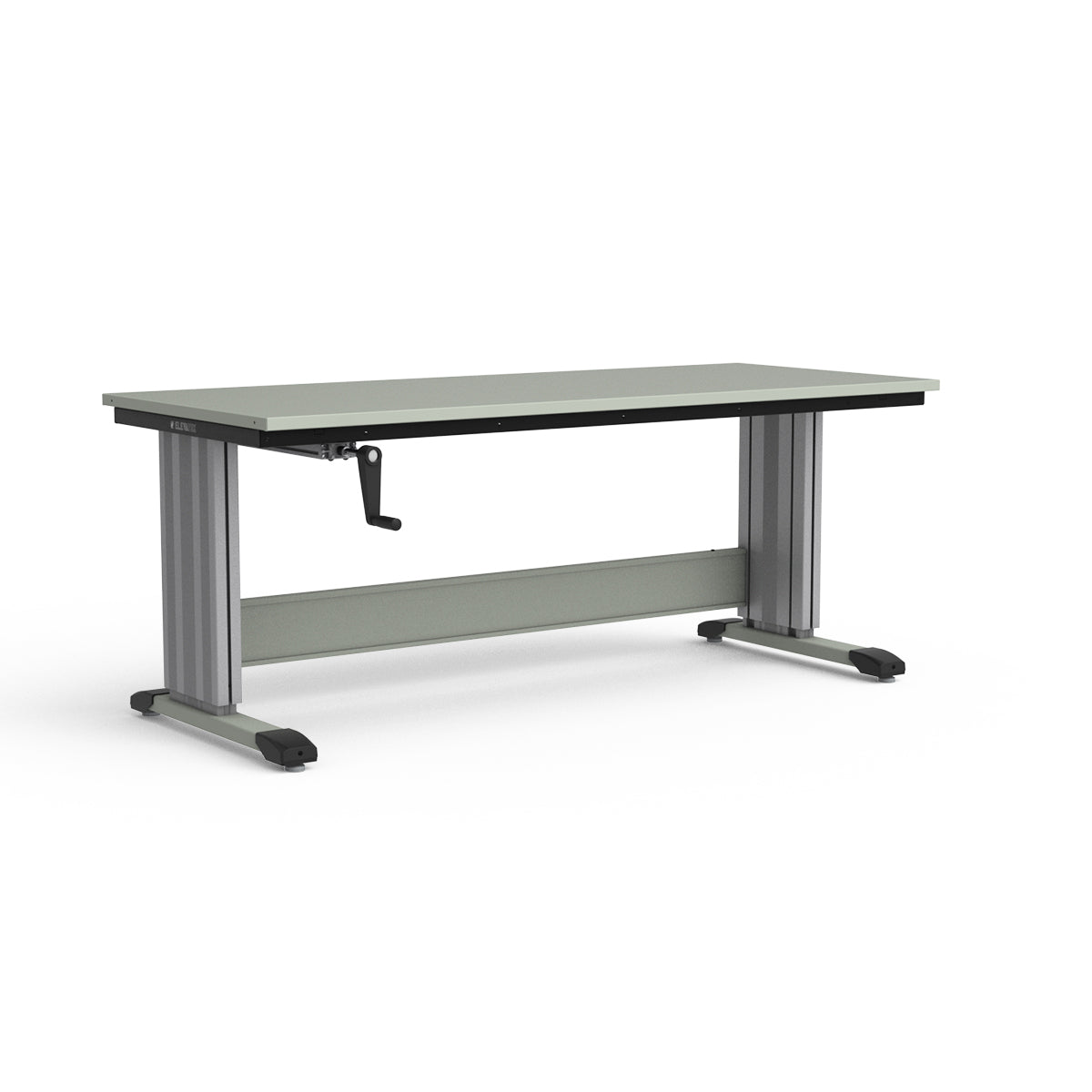 Adjustable Height Workbench - Painted Steel Top