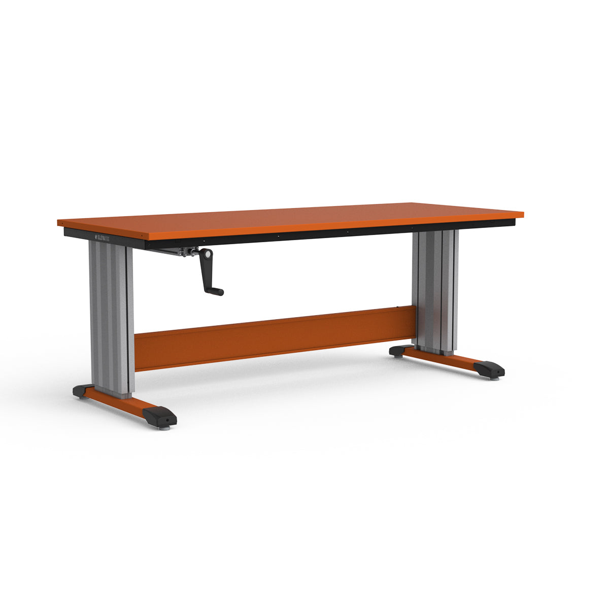 Adjustable Height Workbench - Painted Steel Top
