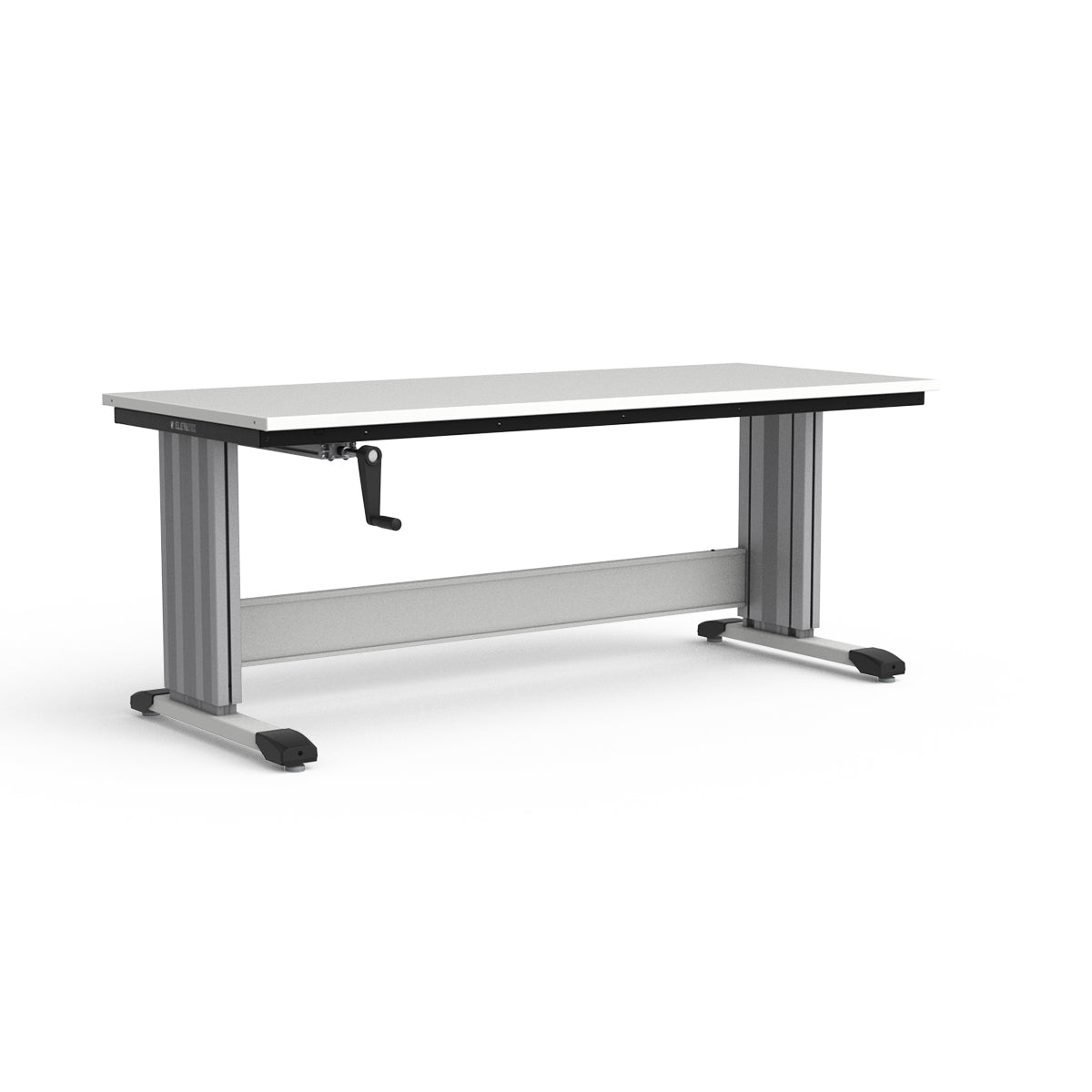Adjustable Height Workbench - Painted Steel Top