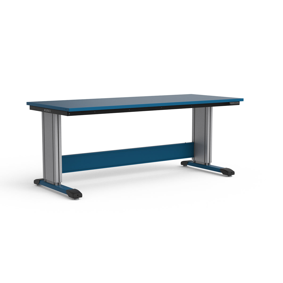Adjustable Height Workbench - Painted Steel Top