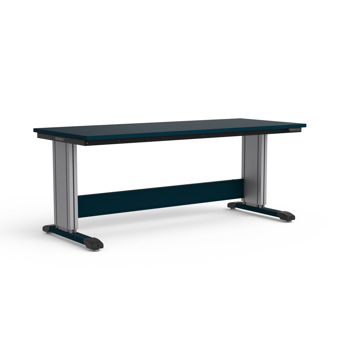 Adjustable Height Workbench - Painted Steel Top