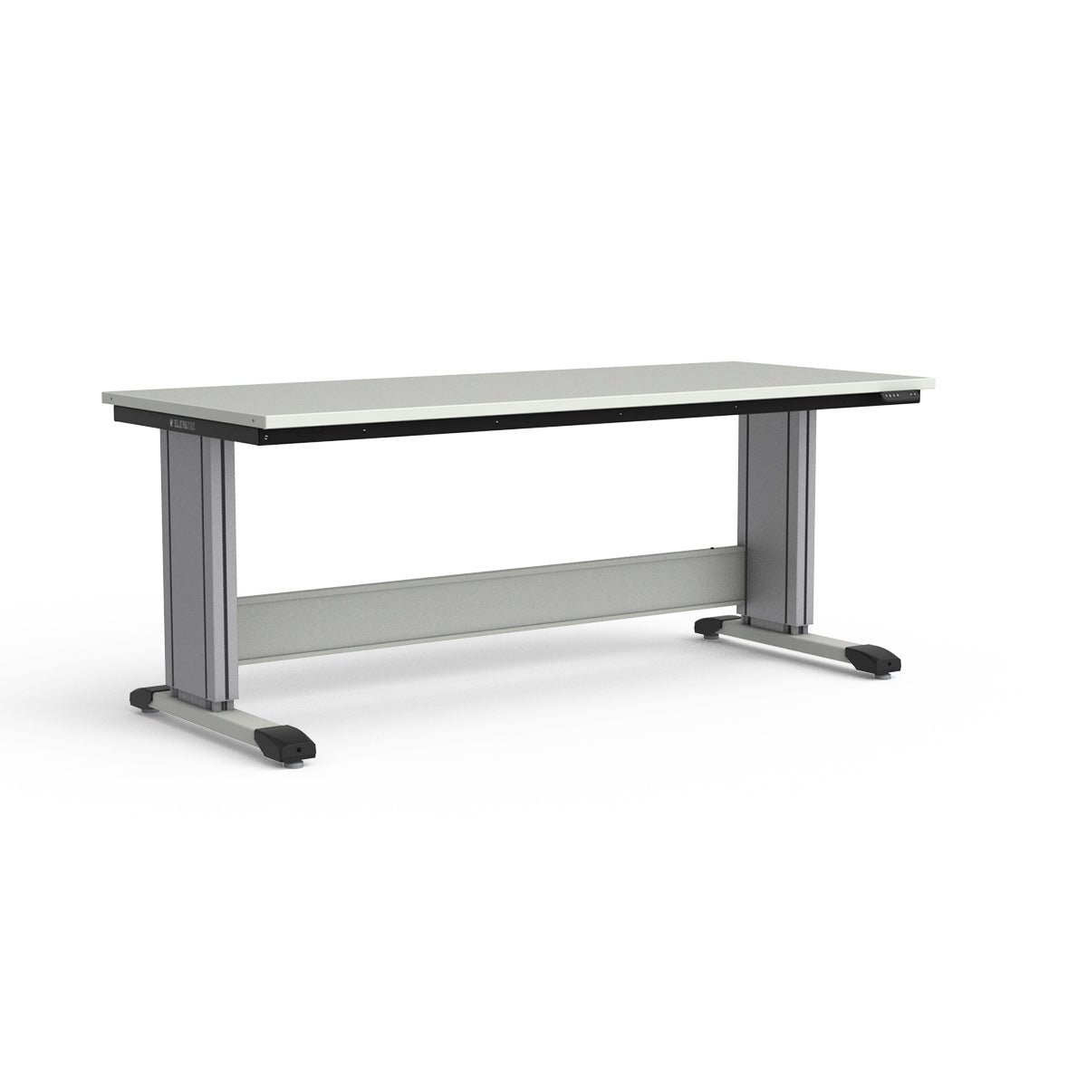 Adjustable Height Workbench - Painted Steel Top