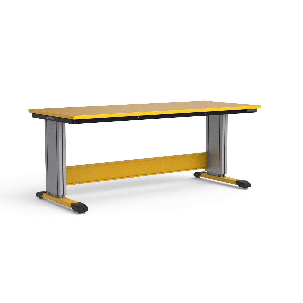 Adjustable Height Workbench - Painted Steel Top