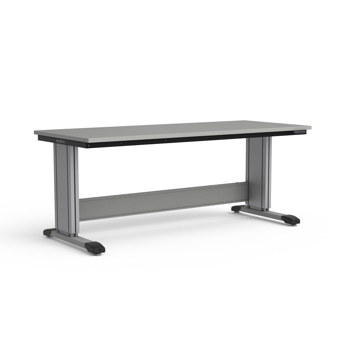Adjustable Height Workbench - Painted Steel Top