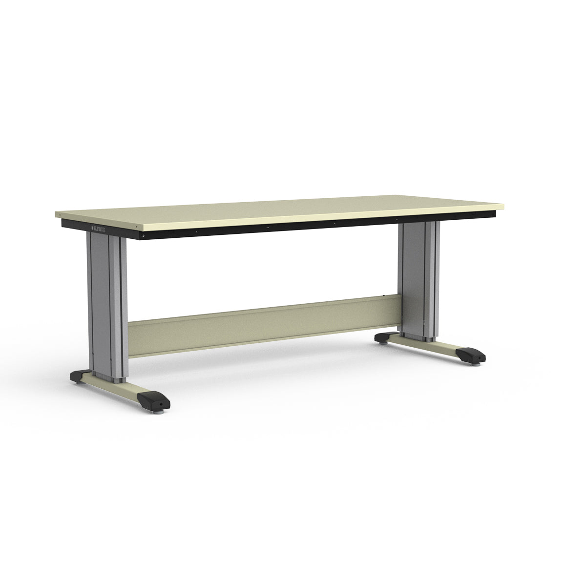 Adjustable Height Workbench - Painted Steel Top