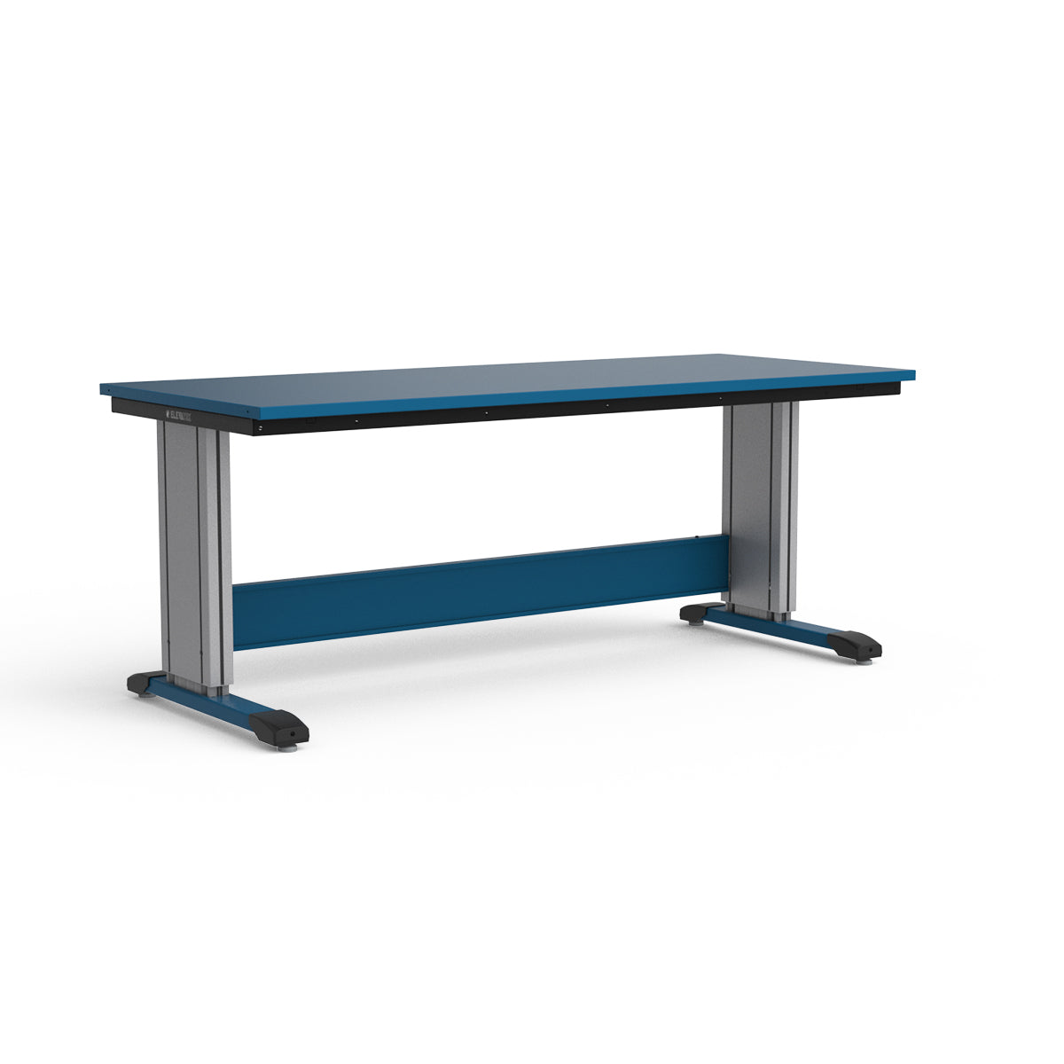 Adjustable Height Workbench - Painted Steel Top