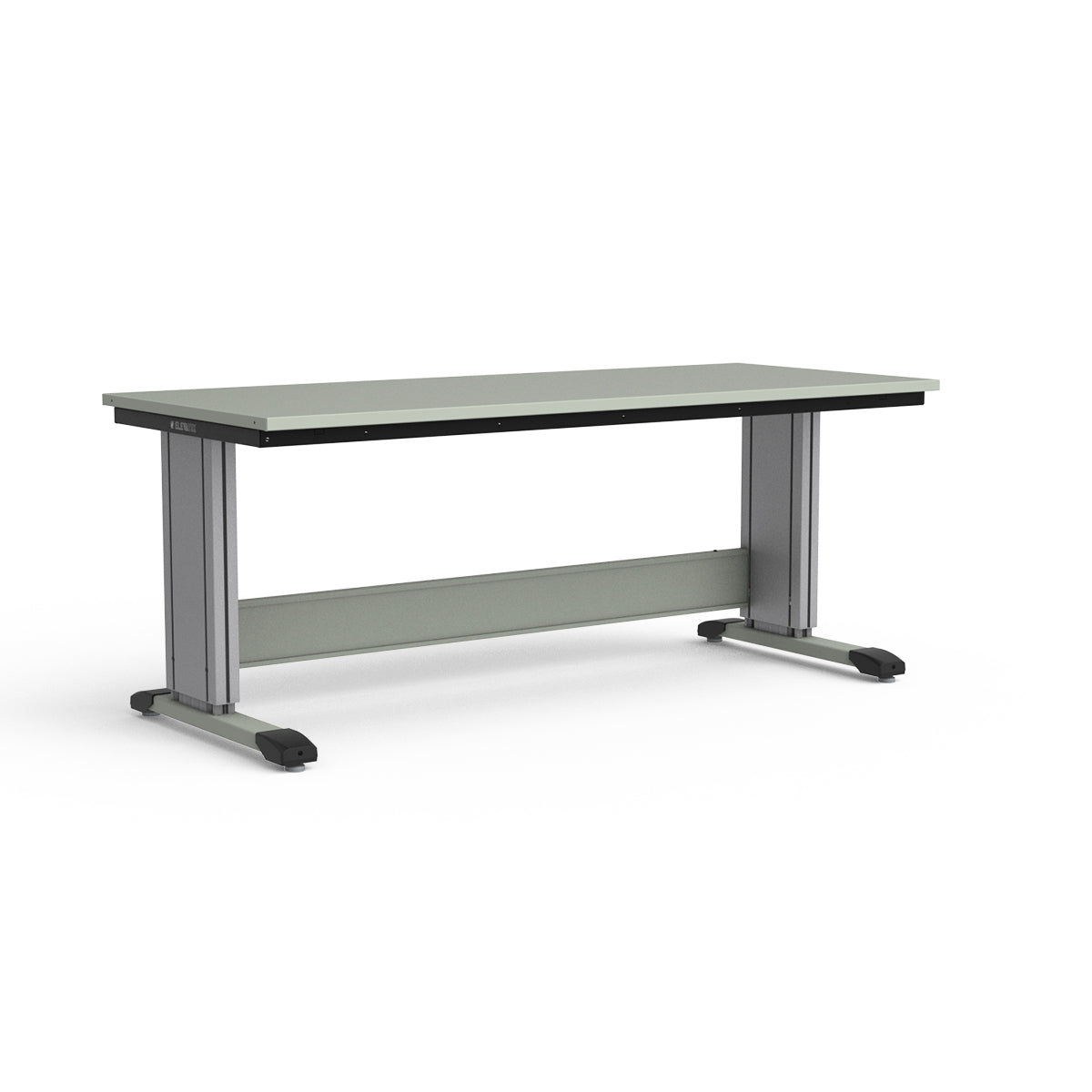 Adjustable Height Workbench - Painted Steel Top
