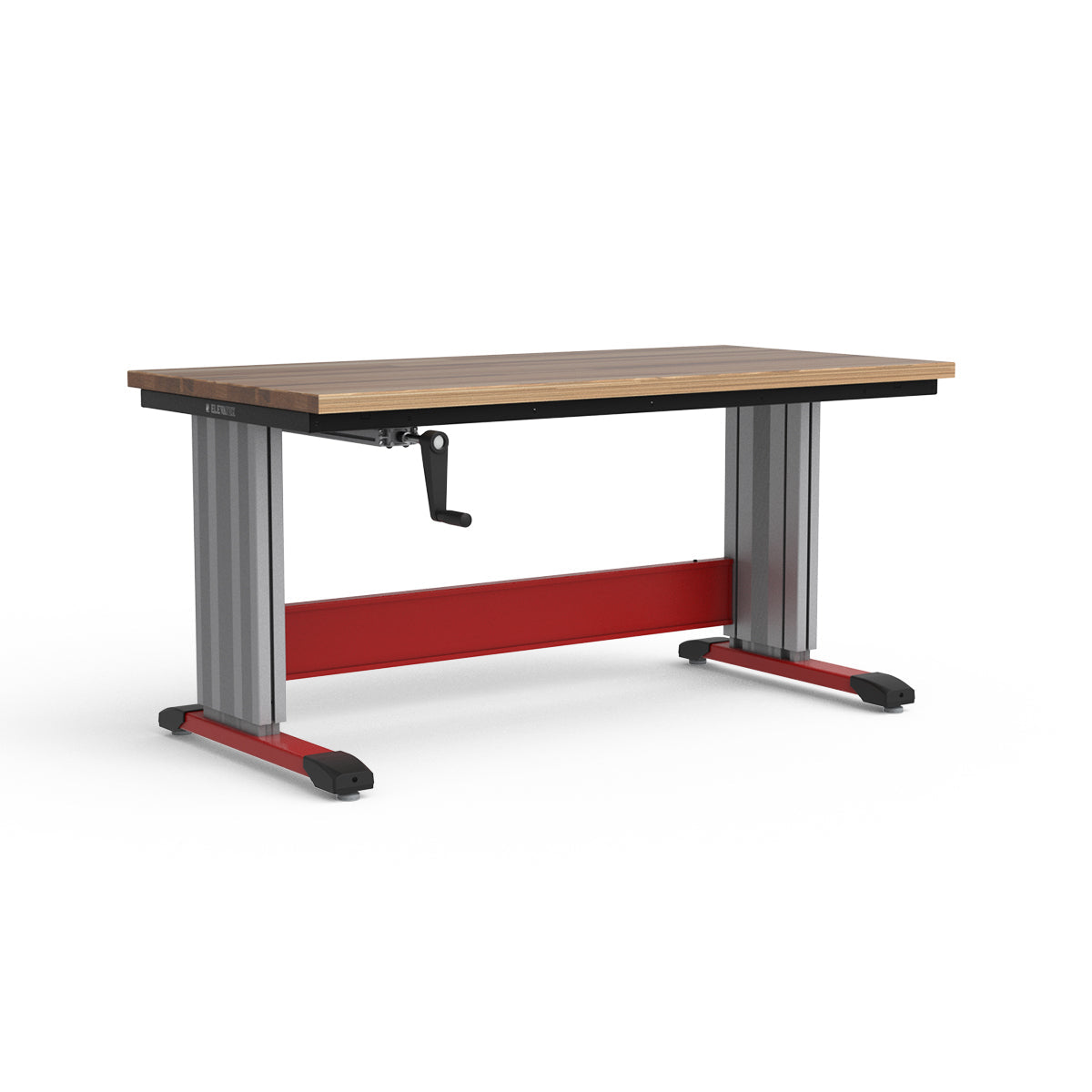 Adjustable Height Workbench - Laminated Wood Top
