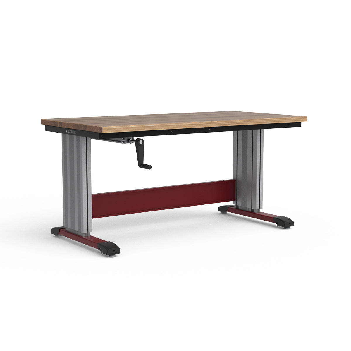 Adjustable Height Workbench - Laminated Wood Top
