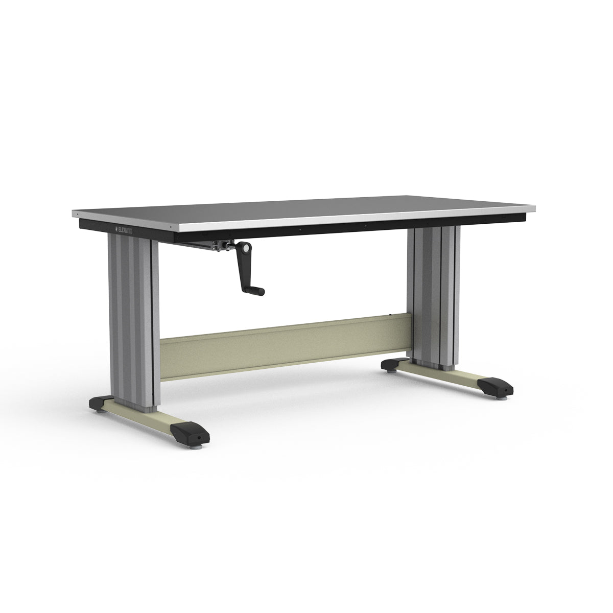 Adjustable Height Workbench - Stainless Steel Top