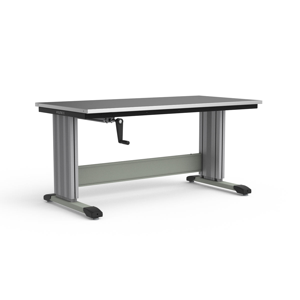 Adjustable Height Workbench - Stainless Steel Top
