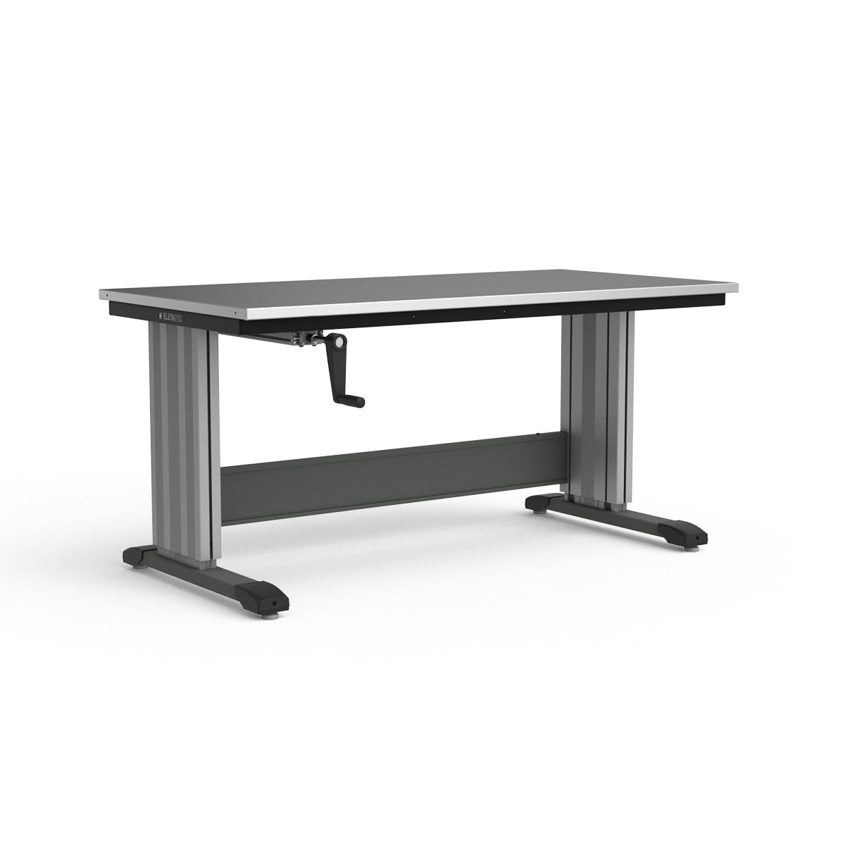 Adjustable Height Workbench - Stainless Steel Top
