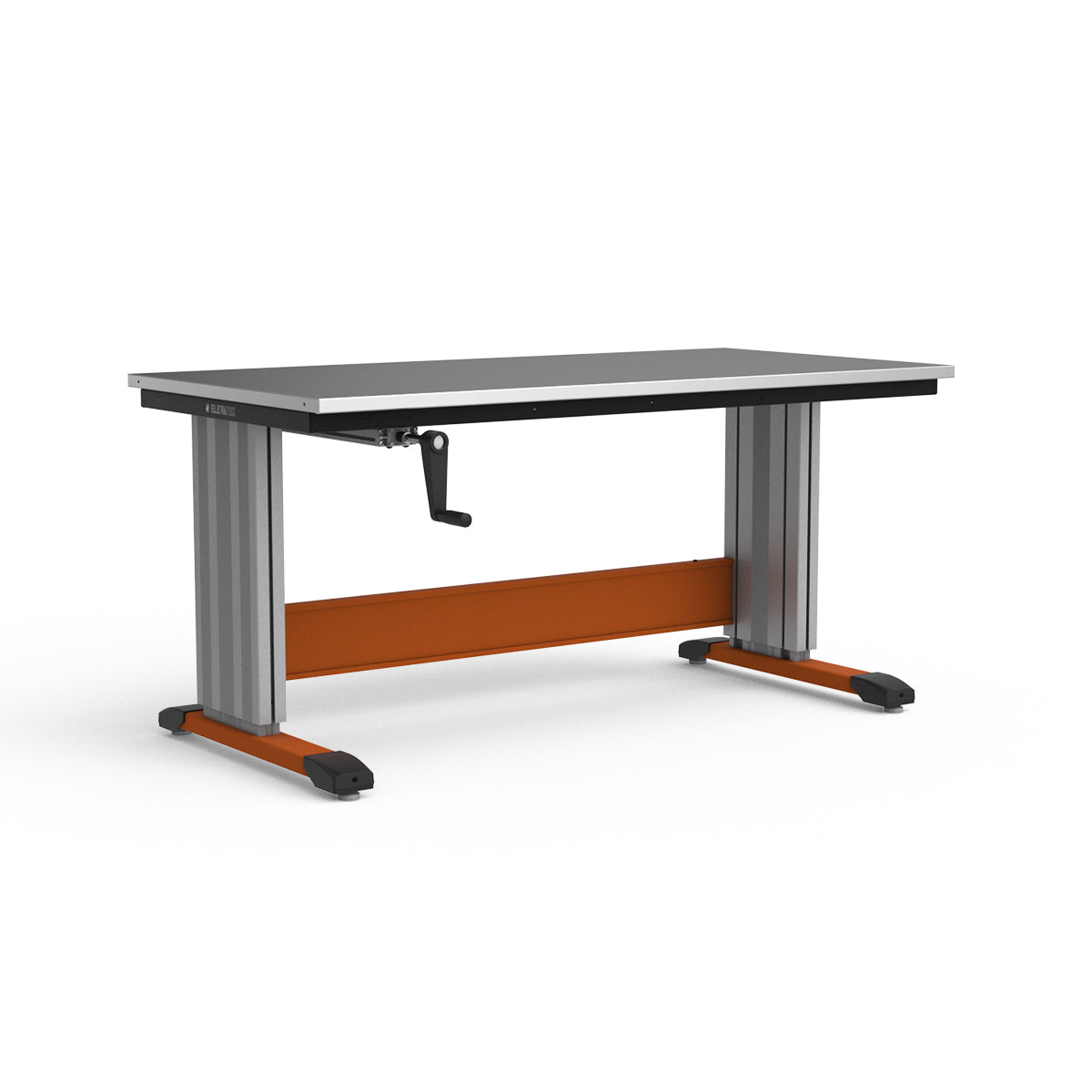 Adjustable Height Workbench - Stainless Steel Top