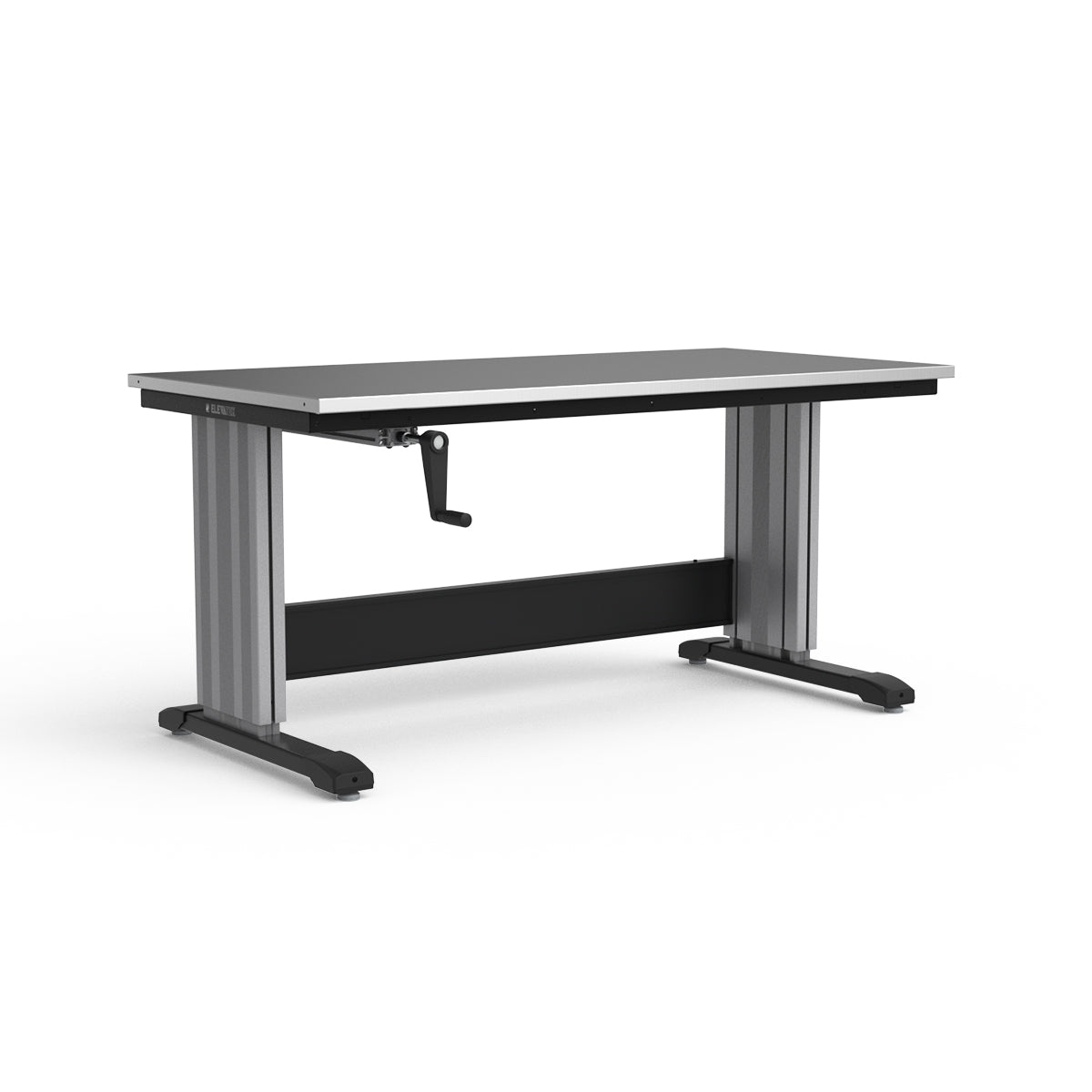 Adjustable Height Workbench - Stainless Steel Top