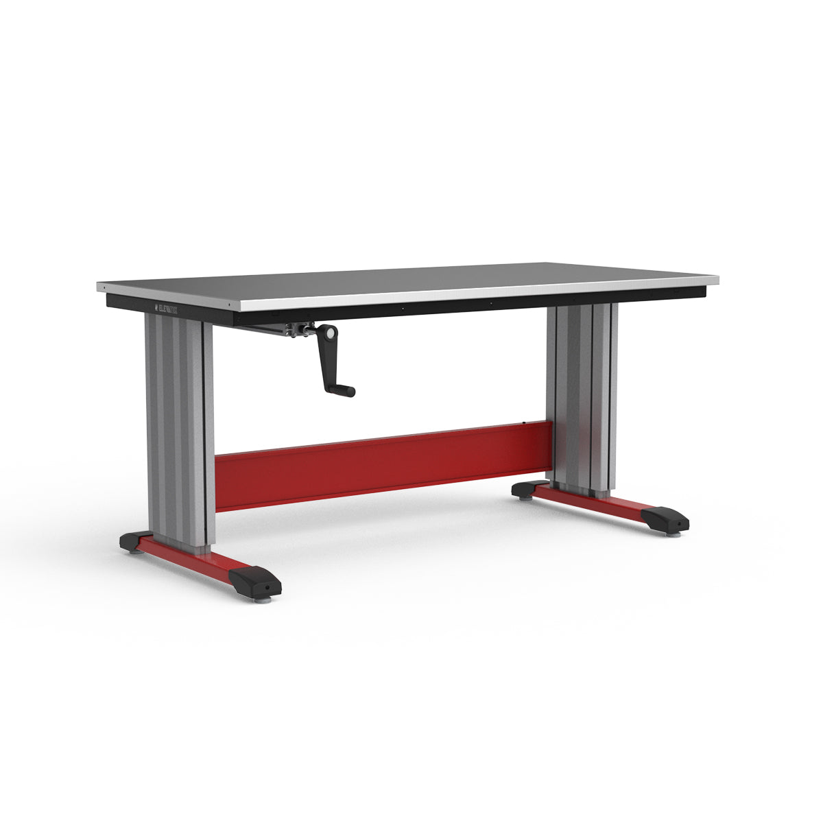 Adjustable Height Workbench - Stainless Steel Top